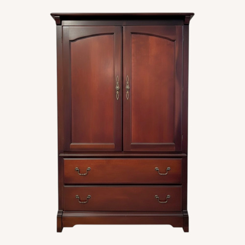 Used Cherry Wood Armoire for sale on AptDeco