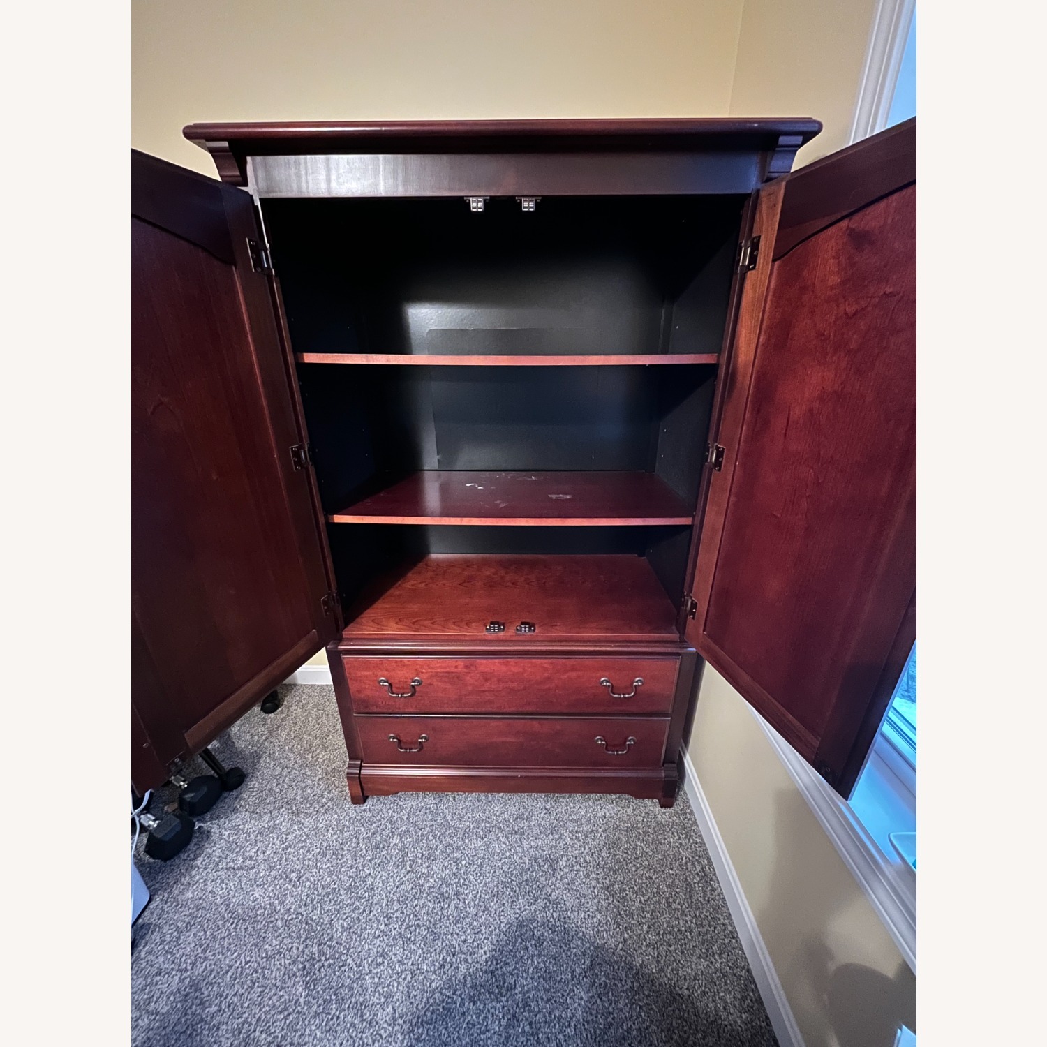 Cherry Wood Armoire - image-2