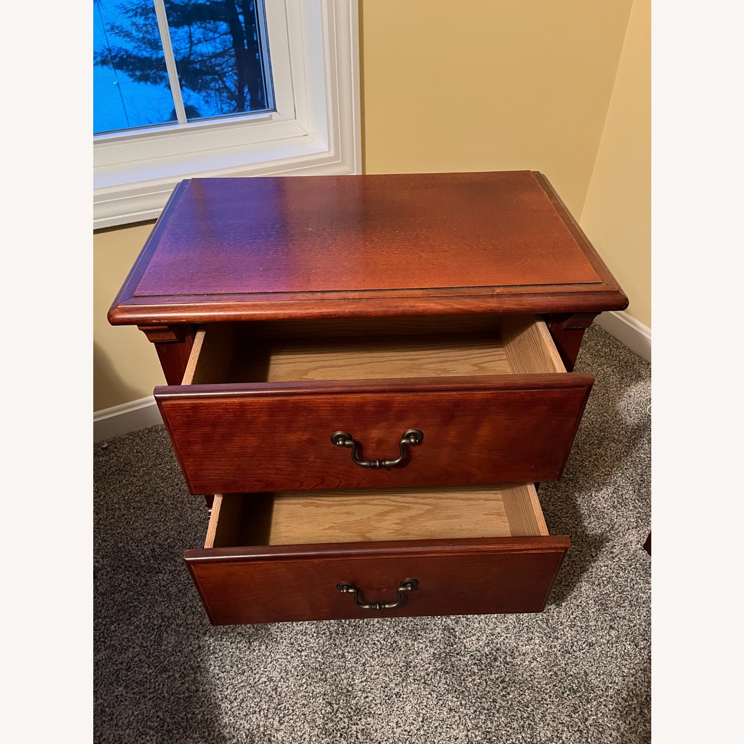 Cherry Wood Nightstands - image-2