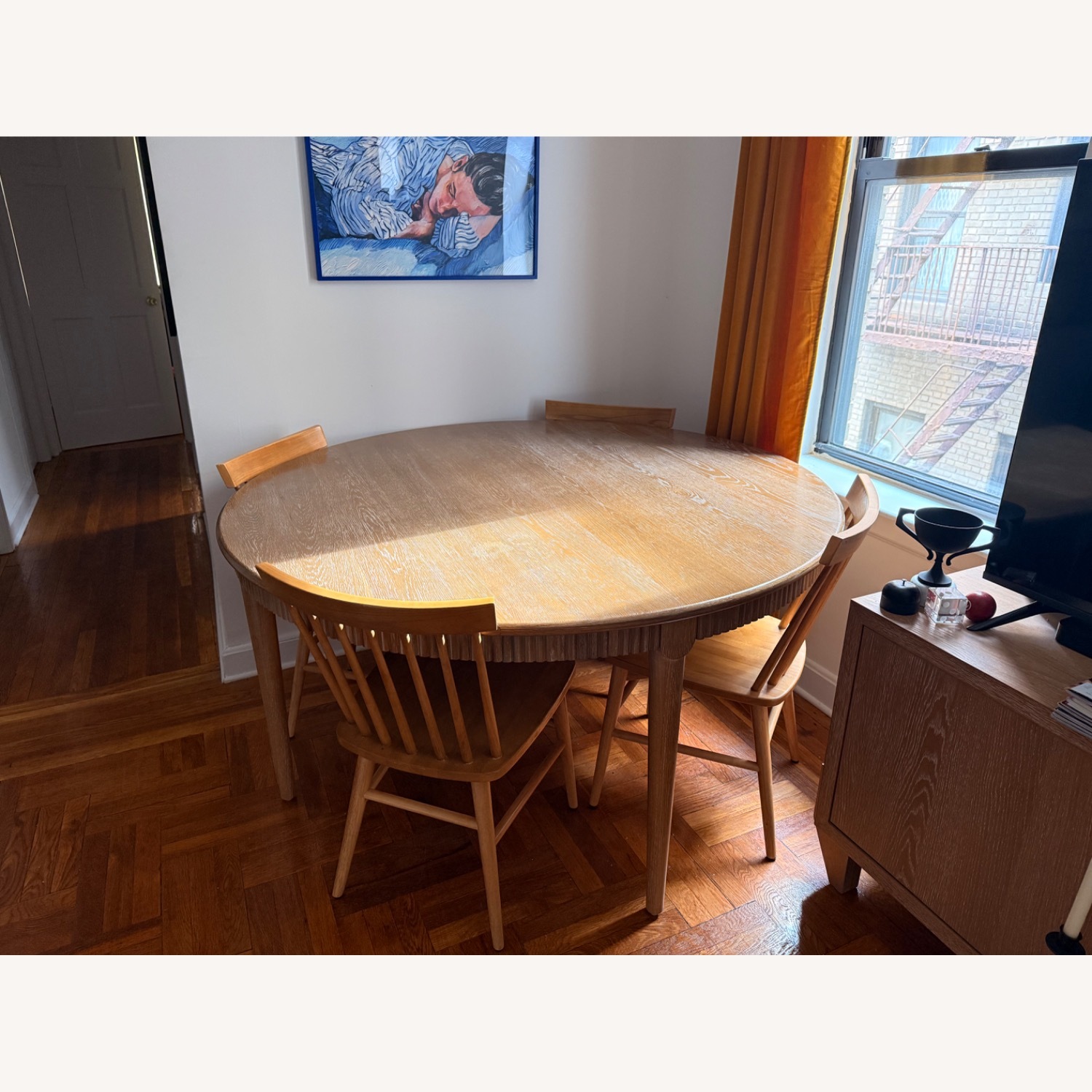CB2 Natural Wood Dining Table - image-3