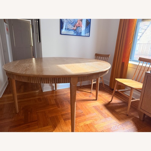 Used CB2 Natural Wood Dining Table for sale on AptDeco