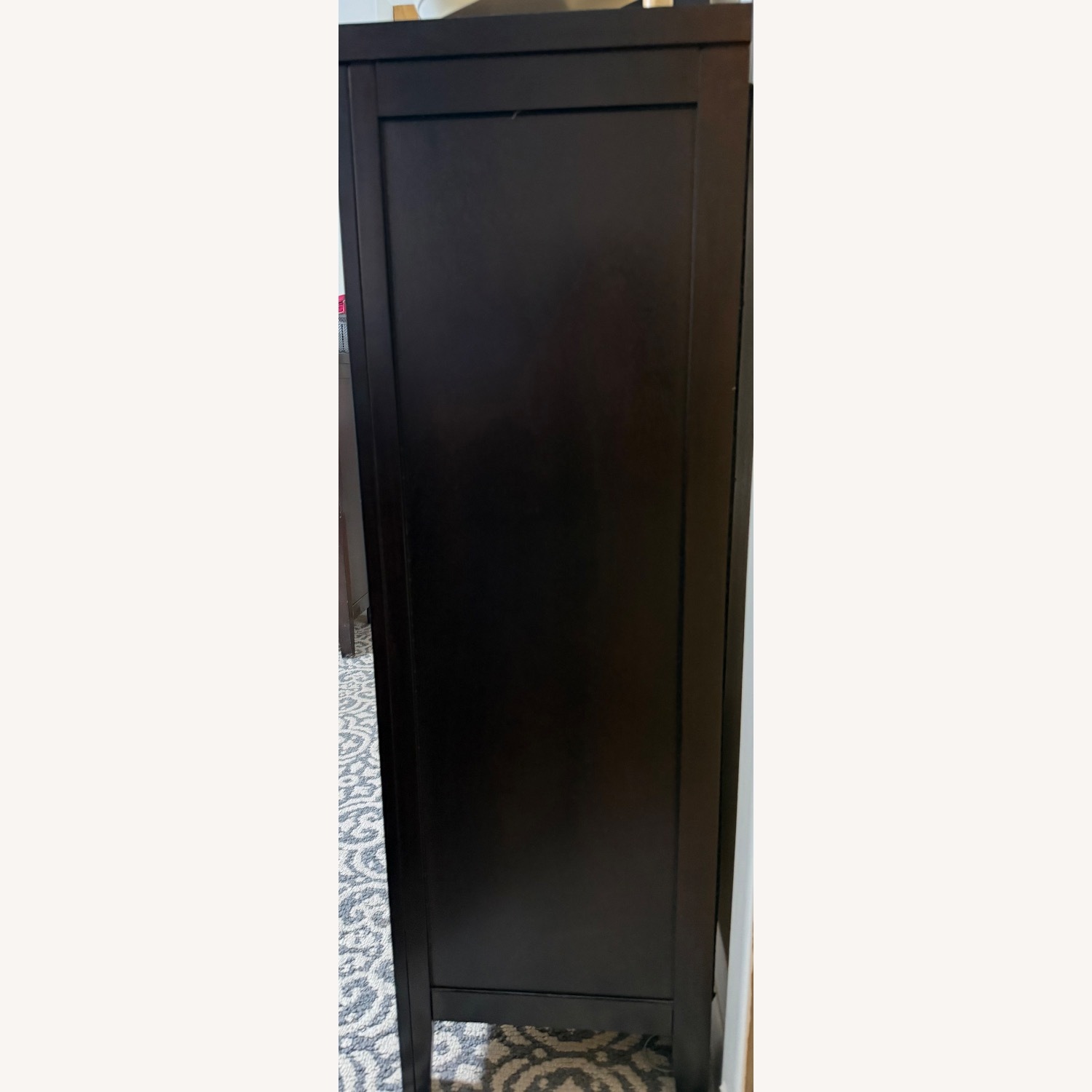 Dark Brown Wood King Bed - image-4