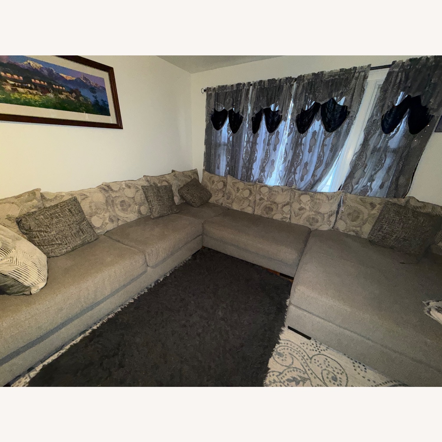 Light Gray Fabric 2 Piece Sectional - image-5