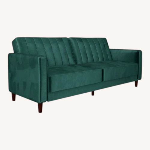 Used Perdue 81.5" Velvet Square Arm Convertible Sofa for sale on AptDeco