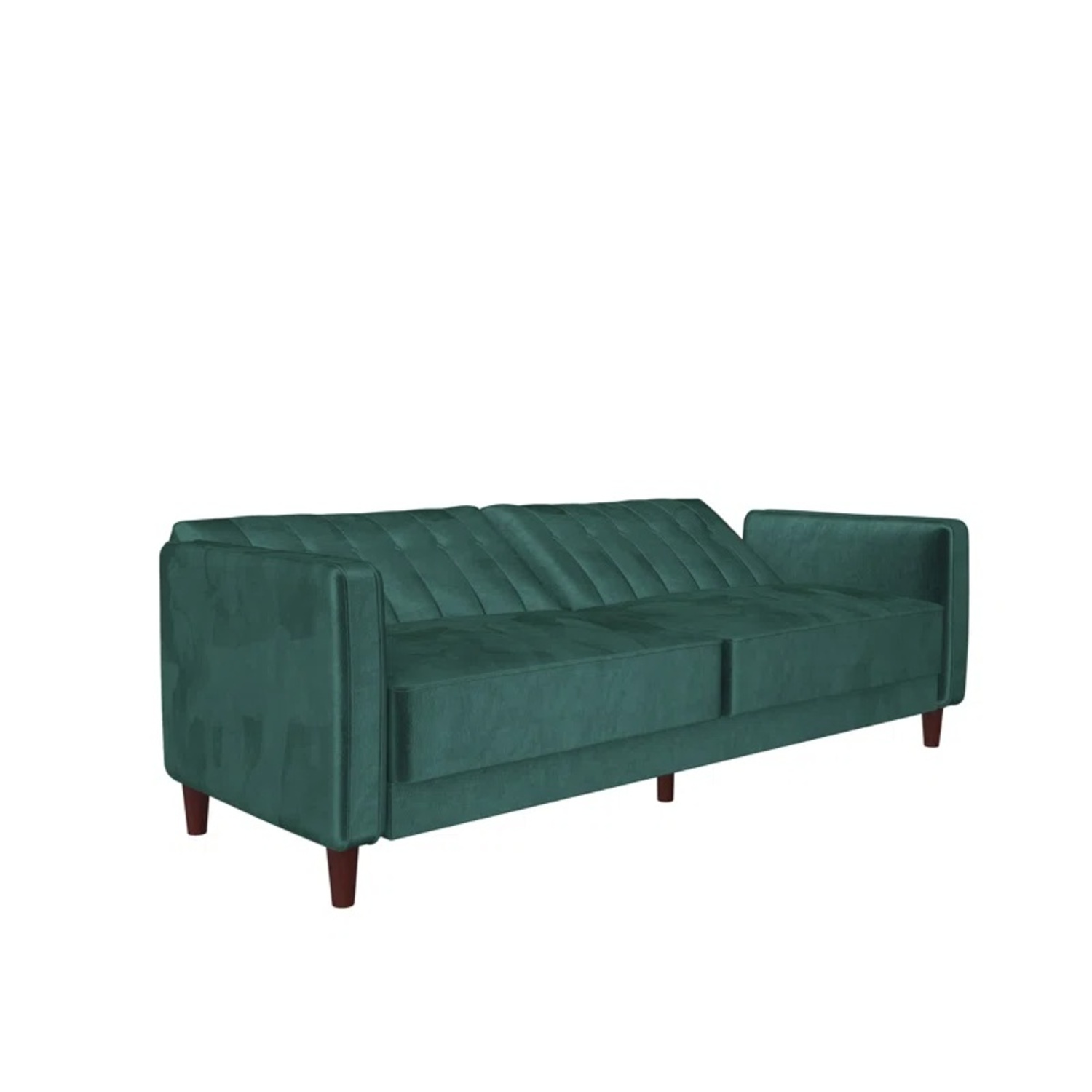 Perdue 81.5" Velvet Square Arm Convertible Sofa - image-4