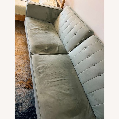 Used Perdue 81.5" Velvet Square Arm Convertible Sofa for sale on AptDeco