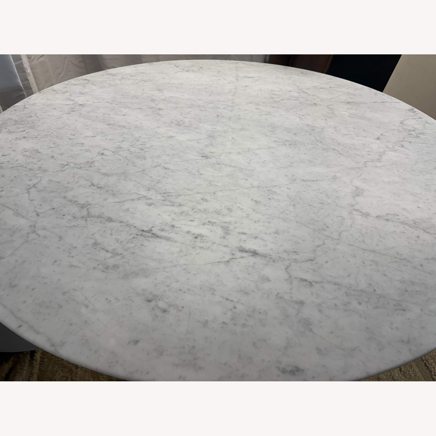 Restoration Hardware Aero Stone Round Dining Table - image-8