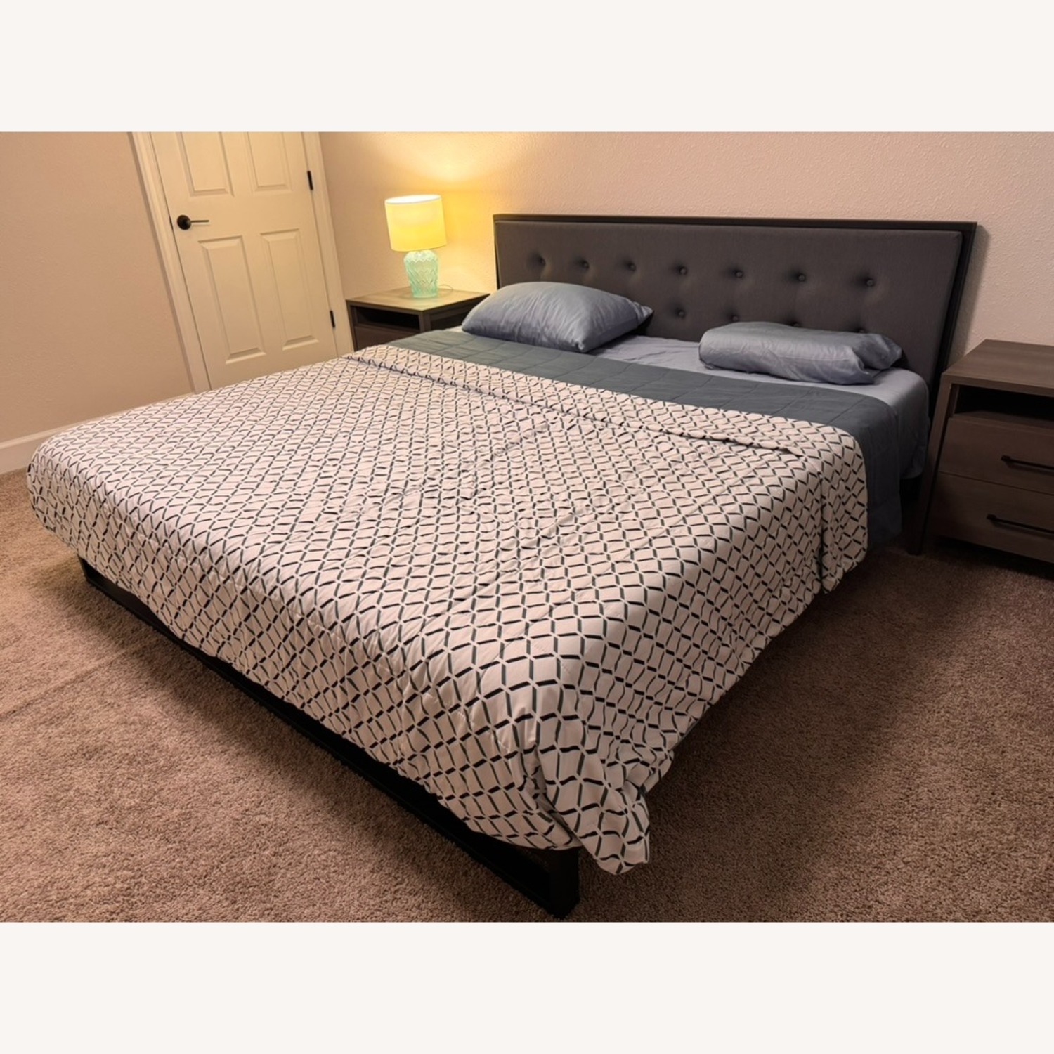 Wayfair Dark Gray Metal King Bed - image-2