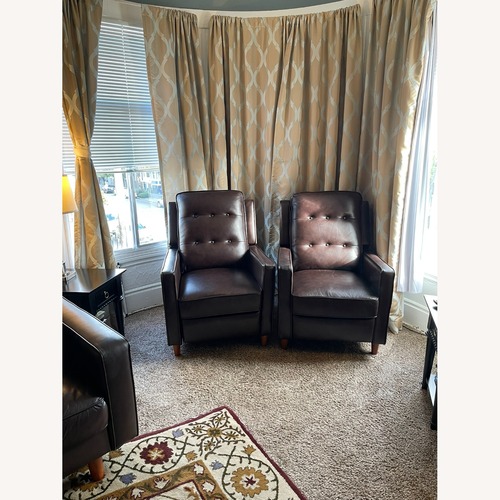 Used Abbyson Living Furniture Holloway Dark Brown Recliner for sale on AptDeco