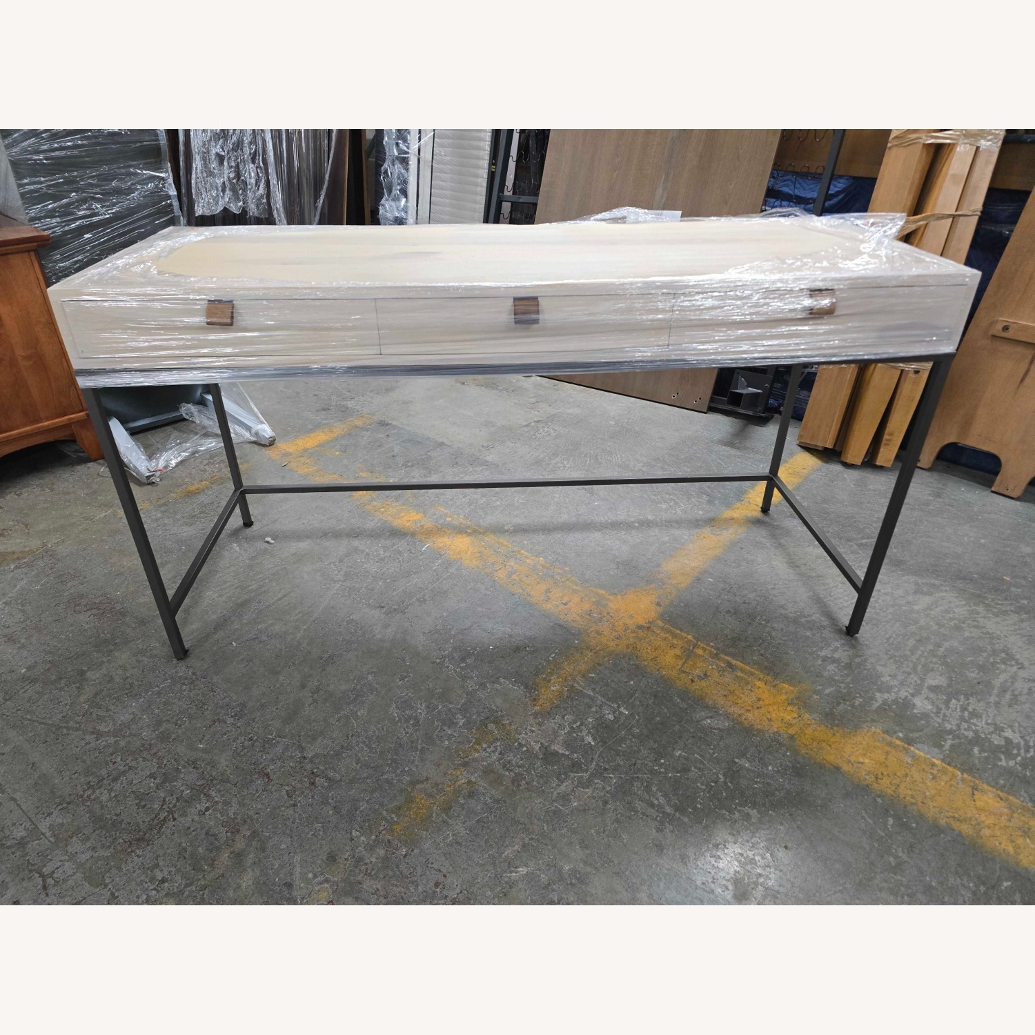 Four Hands White Wood Desk - image-3