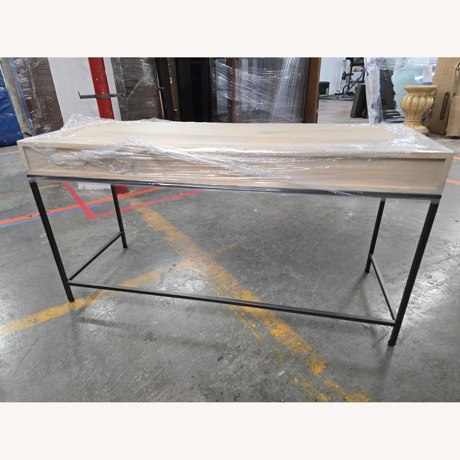 Four Hands White Wood Desk - image-5