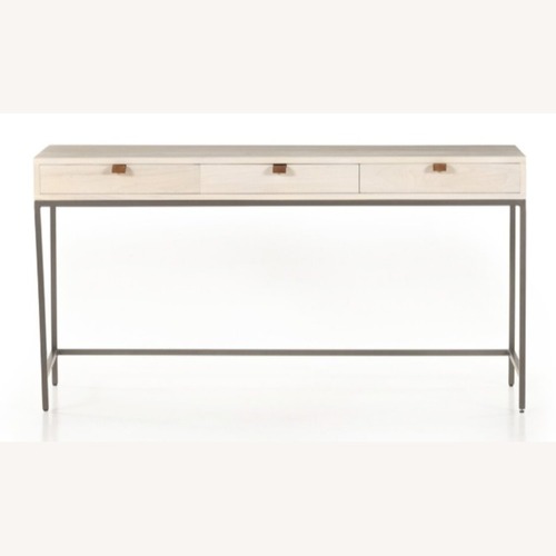 Used Four Hands White Wood Desk for sale on AptDeco