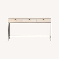 Four Hands White Wood Desk