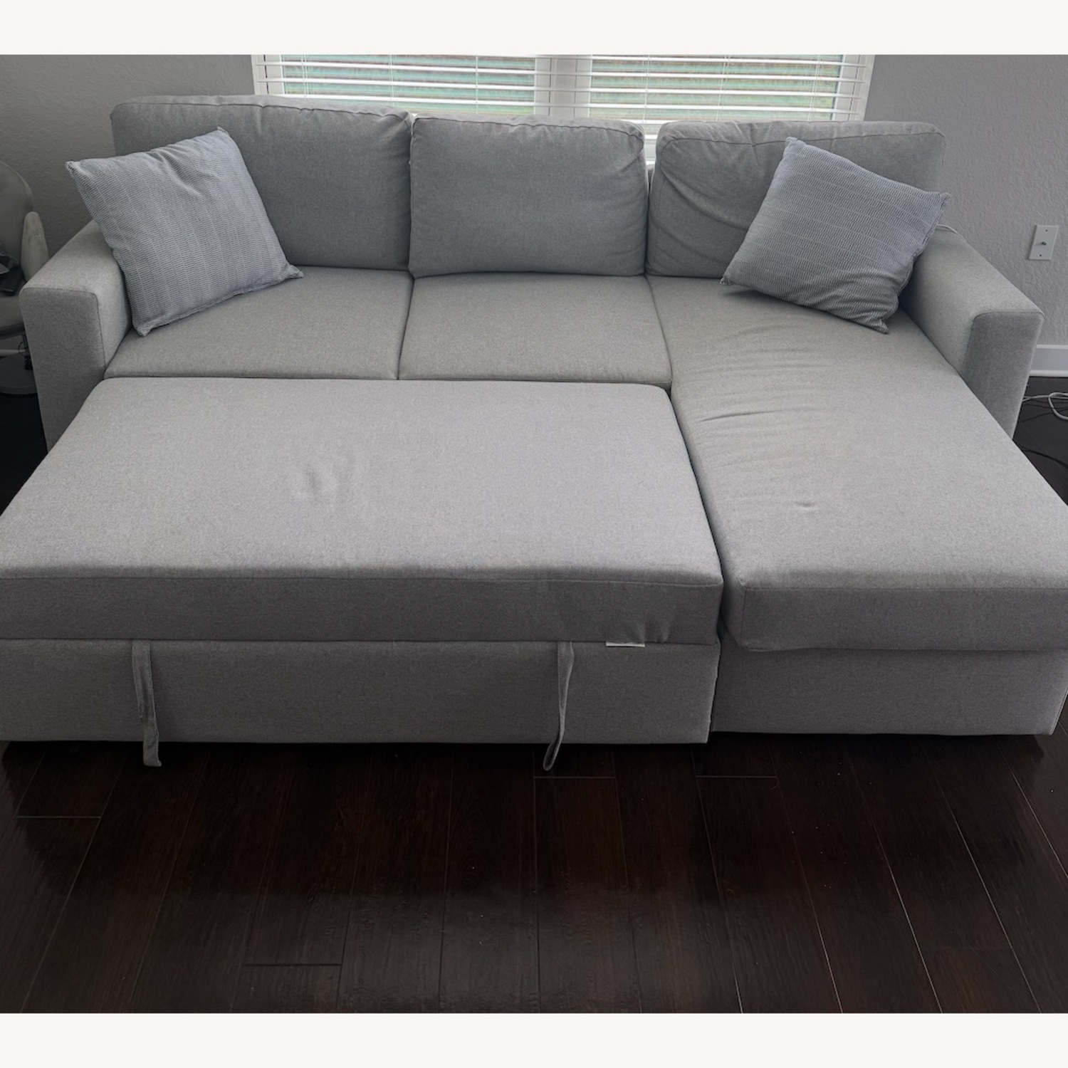 IKEA BÅRSLÖV Light Gray Fabric Sleeper Sofa - image-3