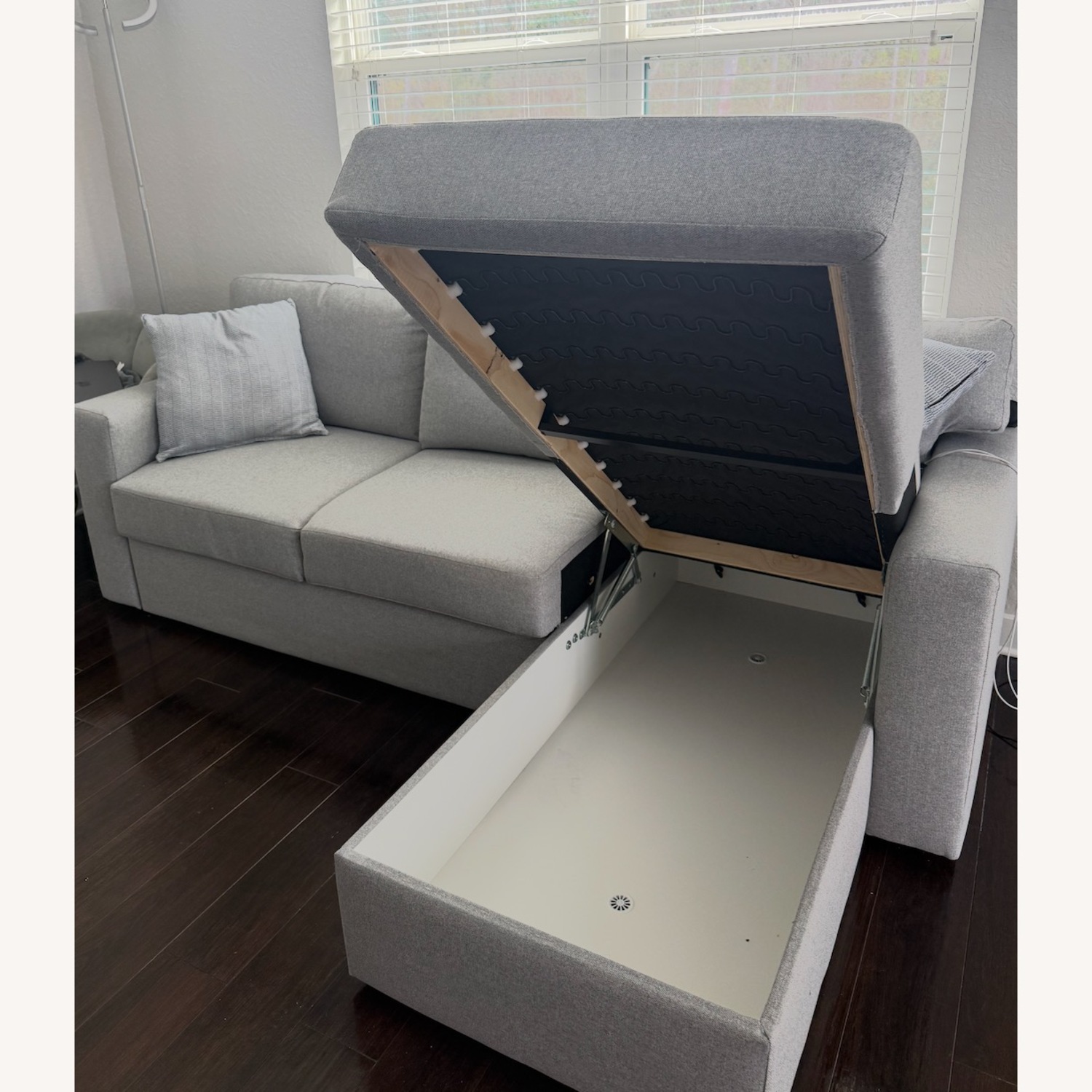 IKEA BÅRSLÖV Light Gray Fabric Sleeper Sofa - image-2