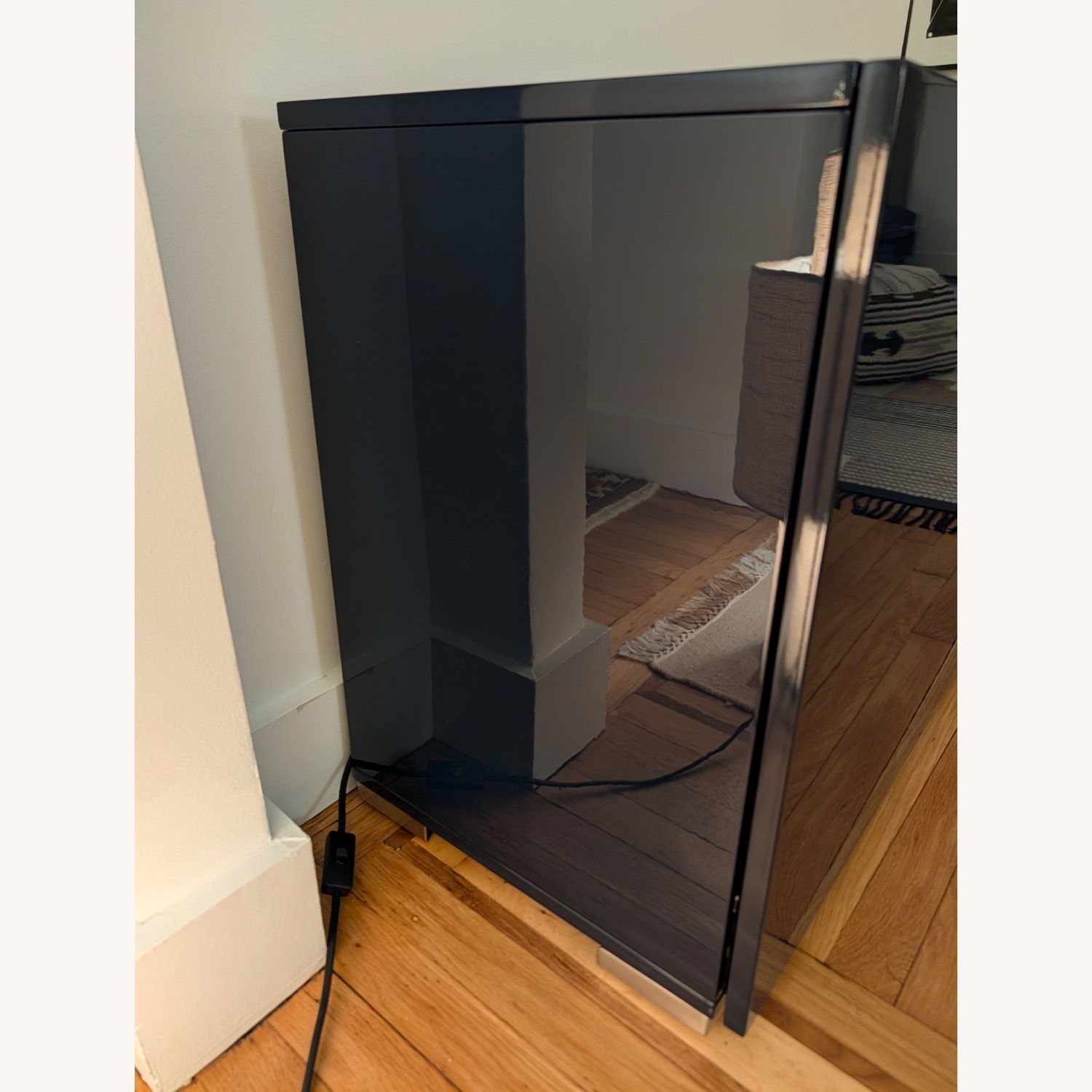 CB2 Fuel Blue Wood Sideboard - image-4