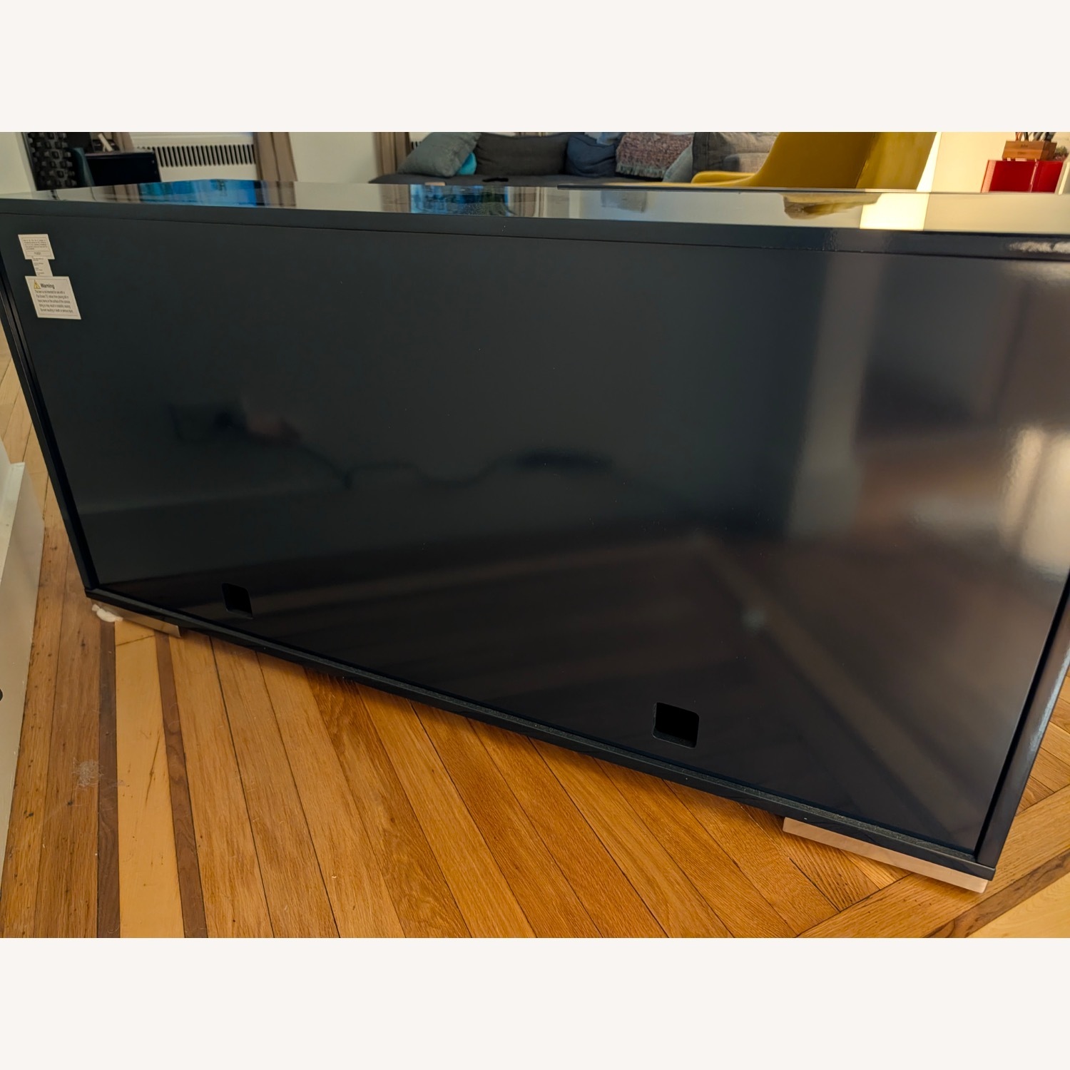 CB2 Fuel Blue Wood Sideboard - image-3