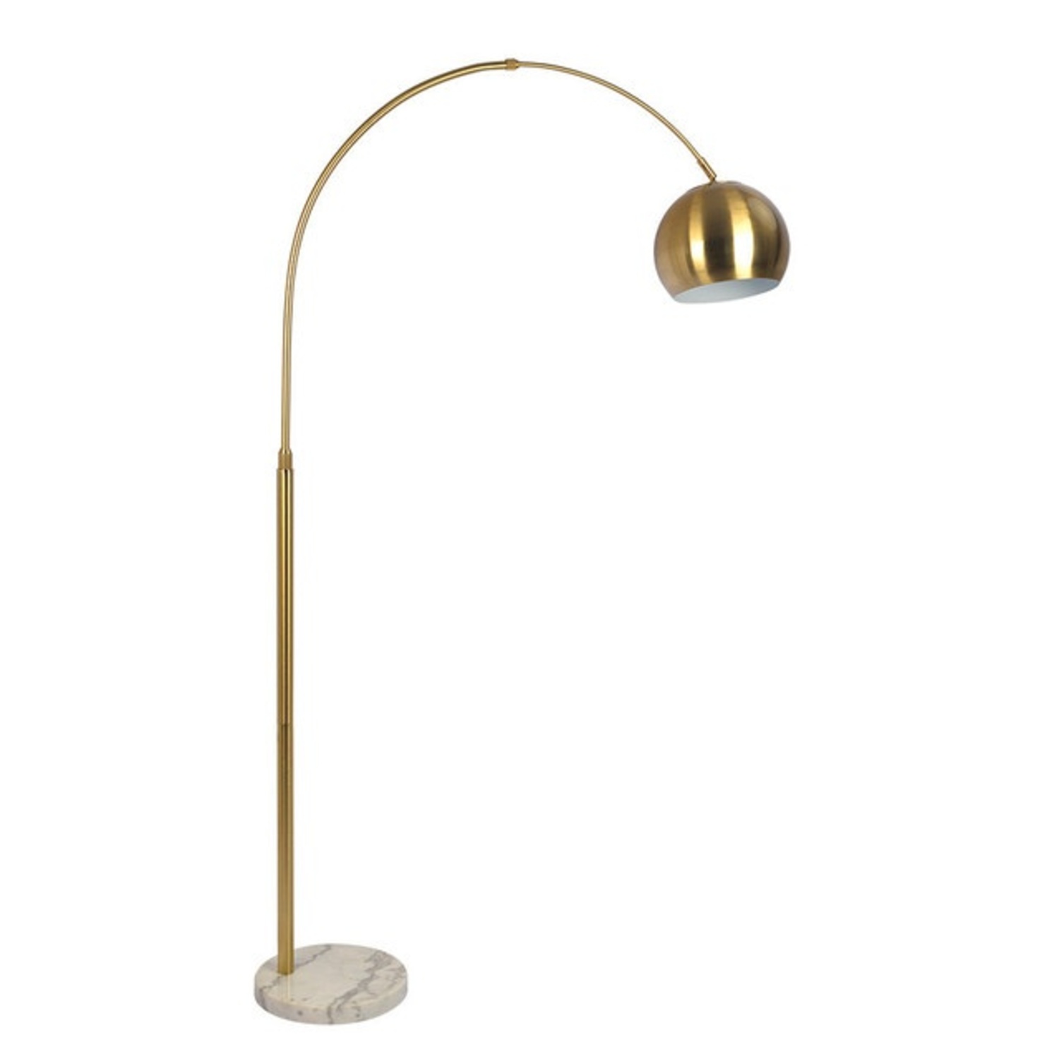 Feather Cassowary Brass Floor Lamp - image-5