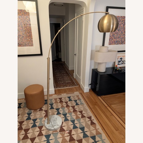 Used Feather Cassowary Brass Floor Lamp for sale on AptDeco