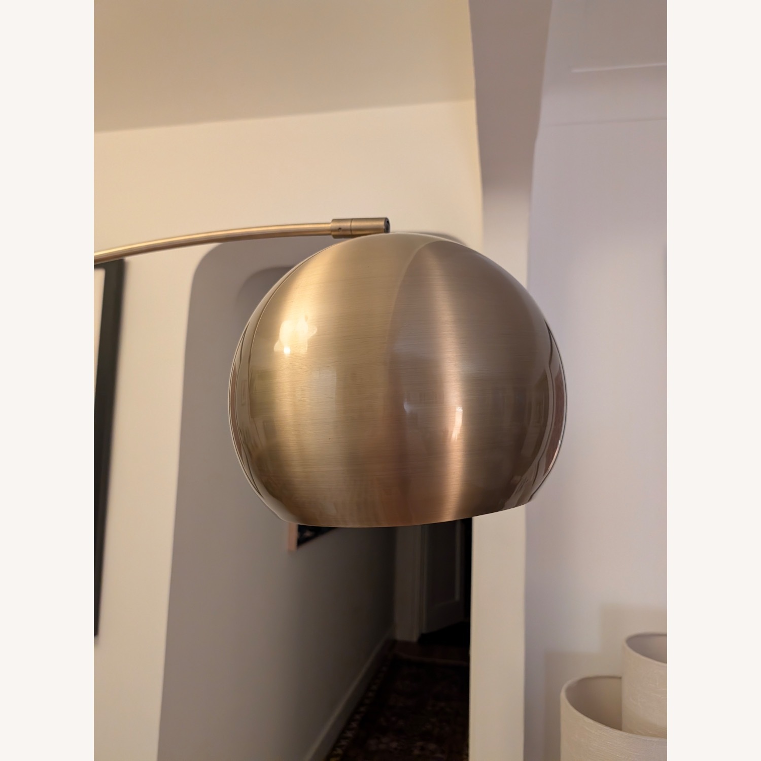 Feather Cassowary Brass Floor Lamp - image-2