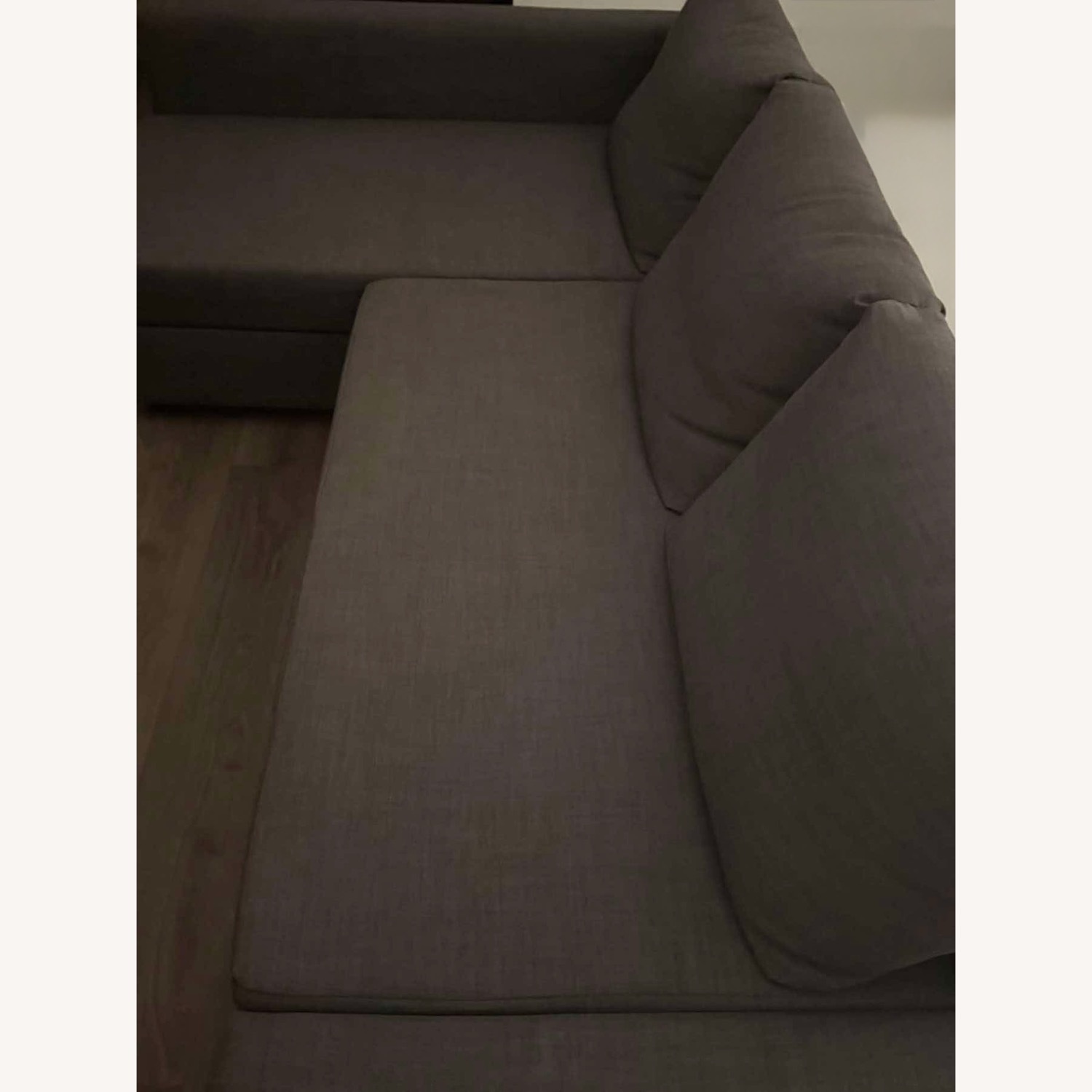 IKEA FRIHETEN Dark Gray Sleeper Sectional w Storage - image-2