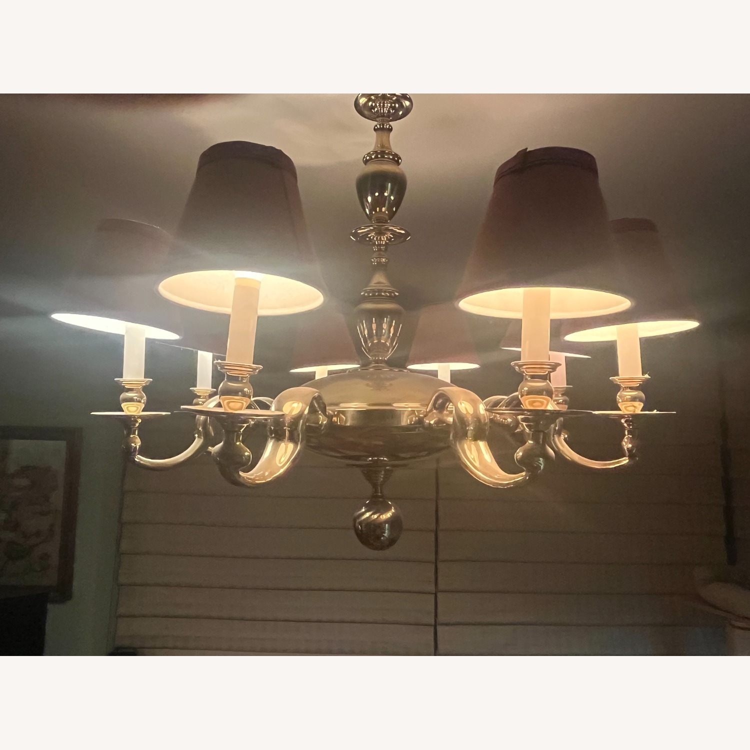 Vintage/Antique Repro French Brass Chandelier   - image-3