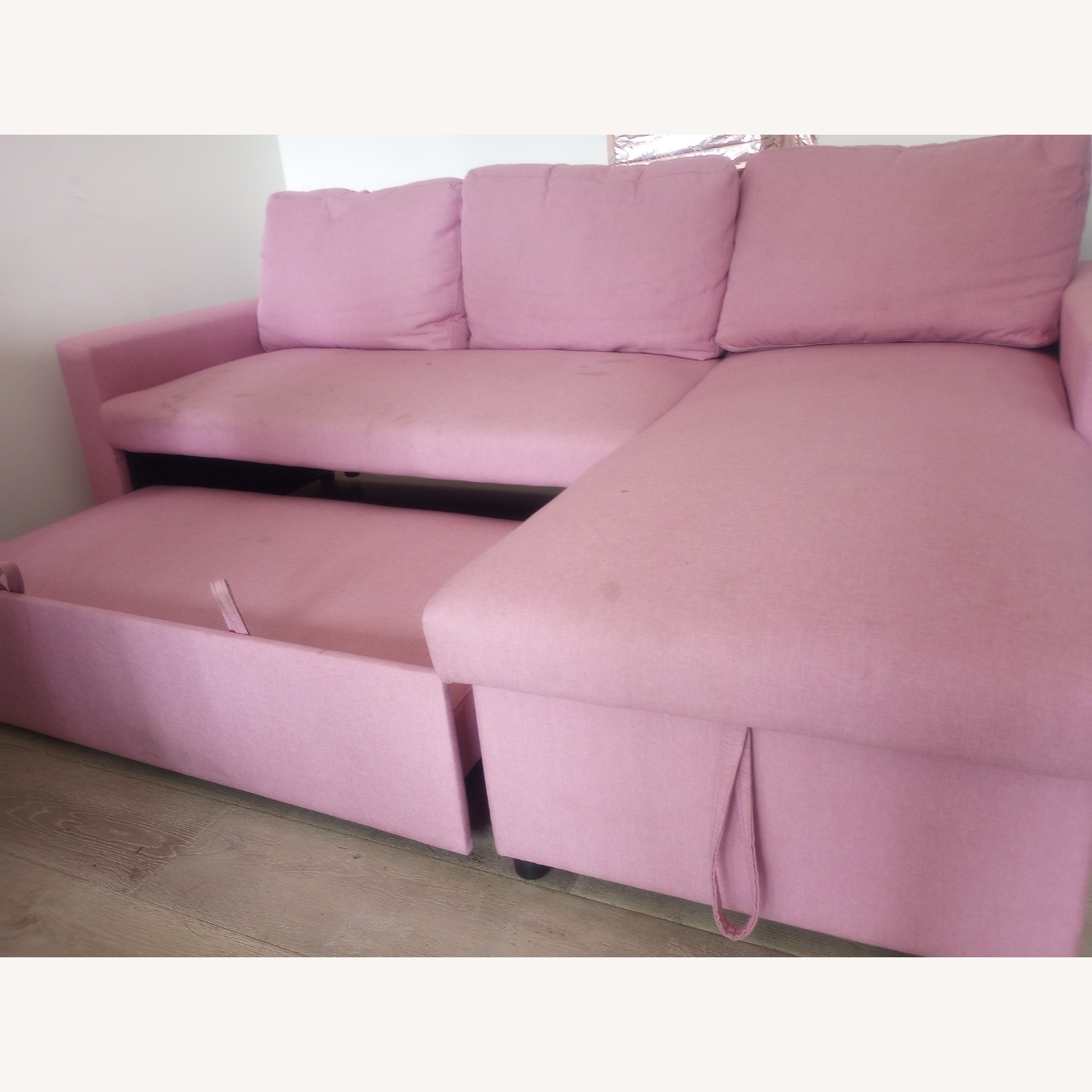 Nova Lighting Modern Pink Sectional Sleeper Sofa Modular - image-2