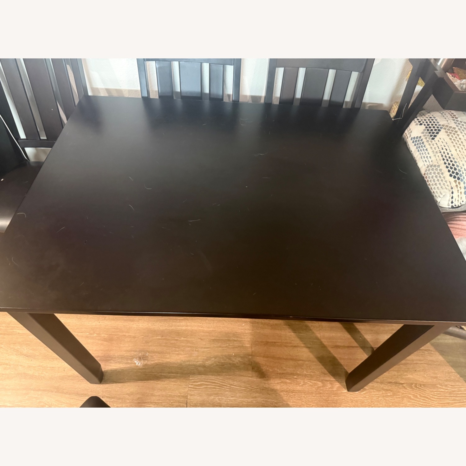 Dark Brown Wood Dining Set - image-5