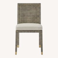 Serena & Lily Balboa Light Mist Rattan Dining Chairs
