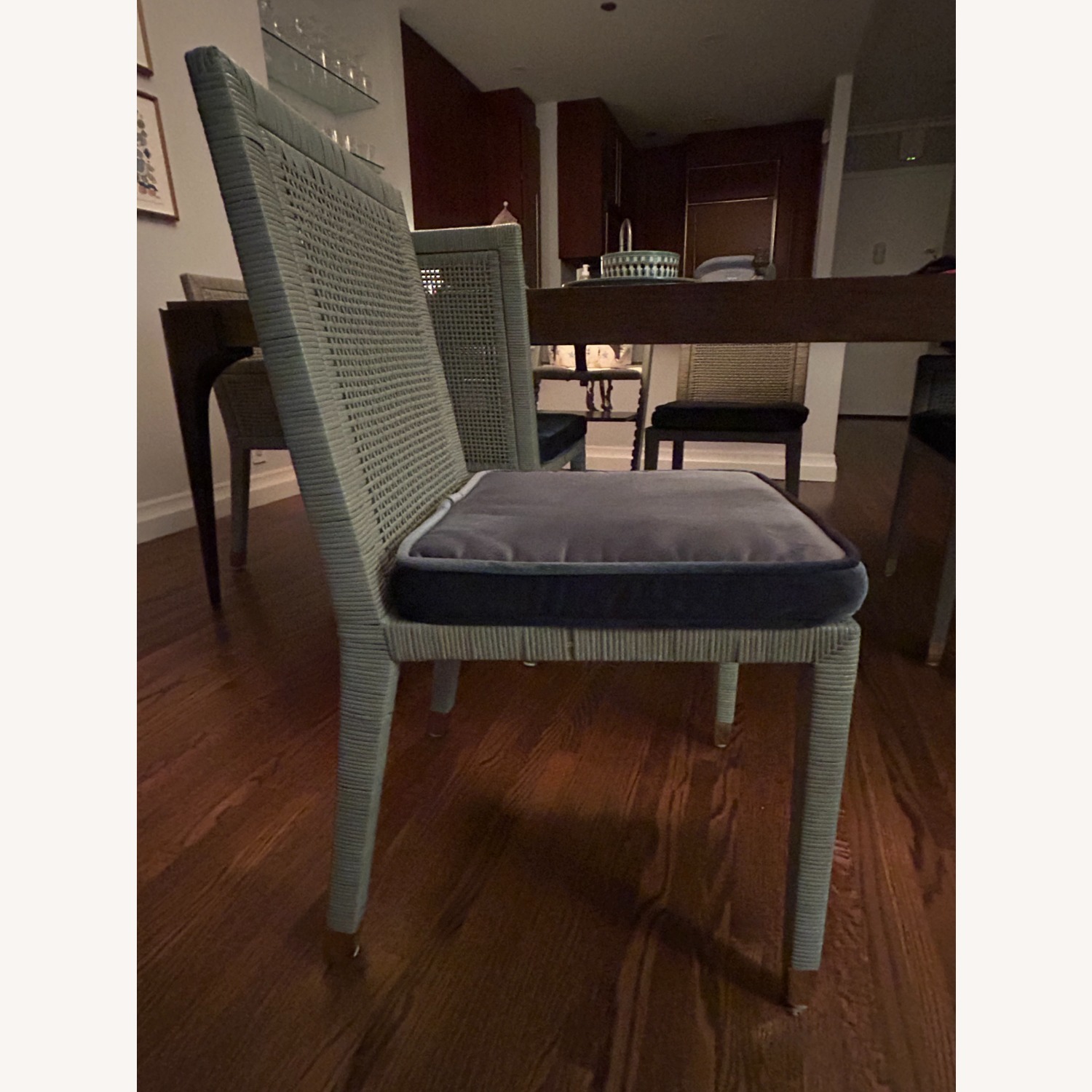 Serena & Lily Balboa Light Mist Rattan Dining Chairs - image-4