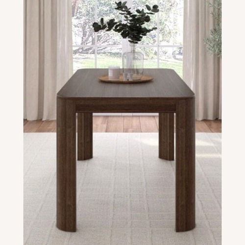 Used Contour Dark Brown Wood Dining Set for sale on AptDeco