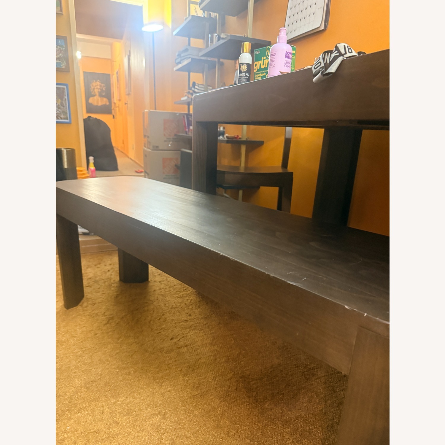 Contour Dark Brown Wood Dining Set - image-10