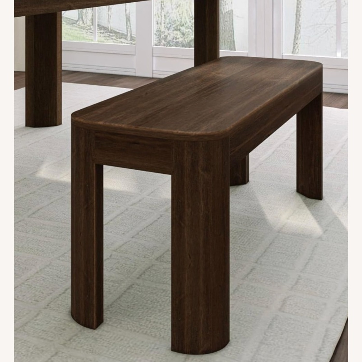 Contour Dark Brown Wood Dining Set - image-4