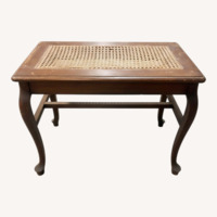 Vintage/Antique Dark Brown Wood Side Table