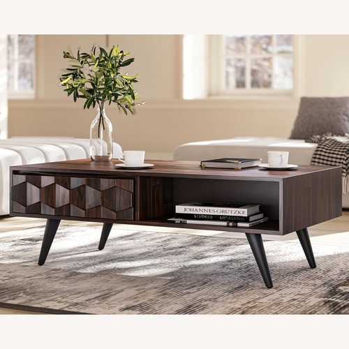 Used Corrigan Studio Georgina Wood Coffee Table for sale on AptDeco
