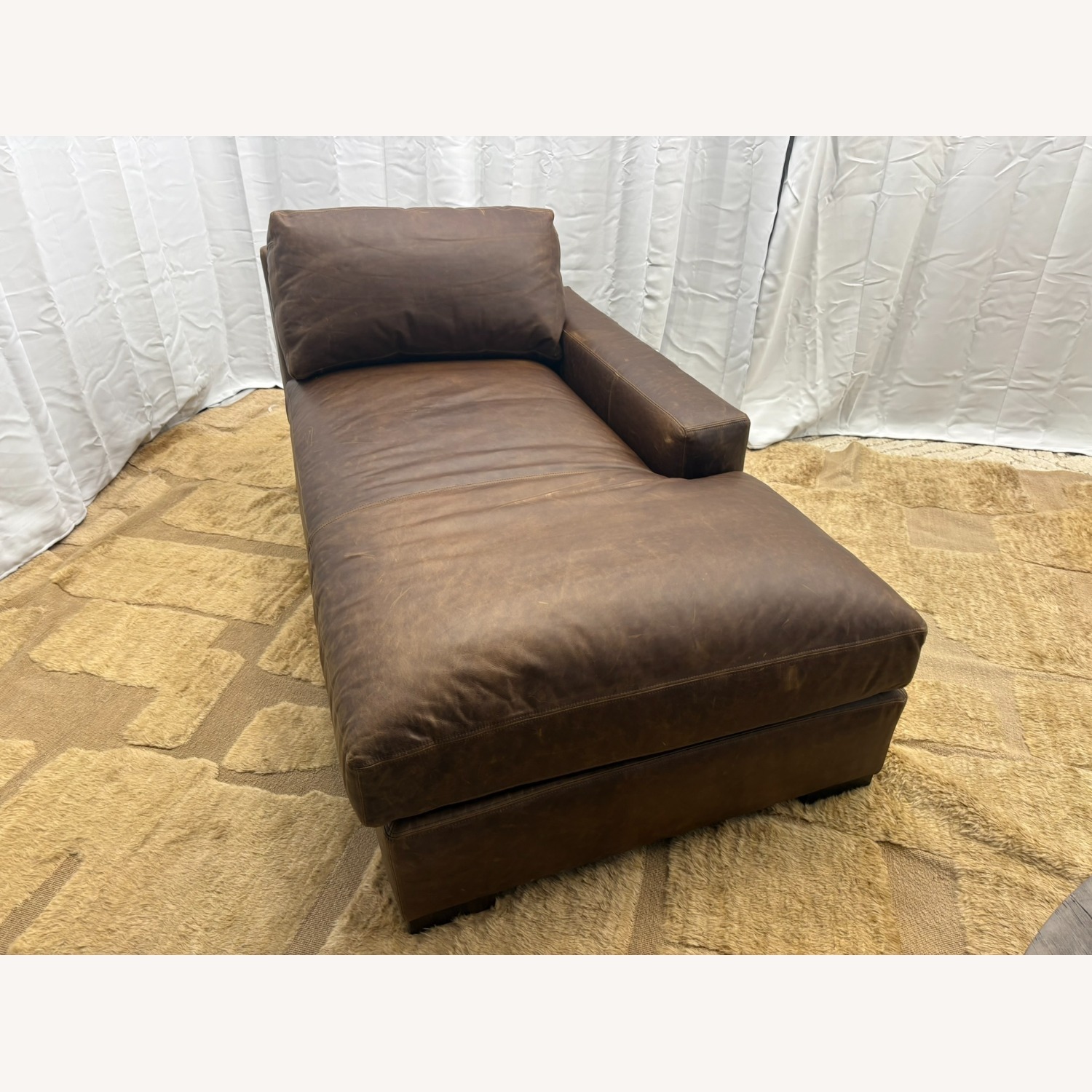 RH Maxwell Leather Right-Arm Chaise - image-4