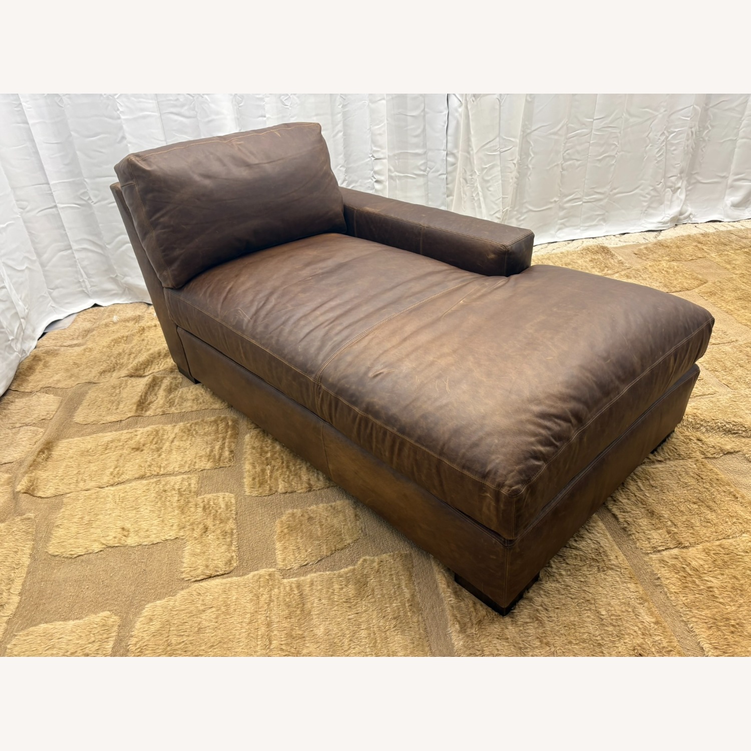 RH Maxwell Leather Right-Arm Chaise - image-9