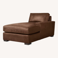 RH Maxwell Leather Right-Arm Chaise