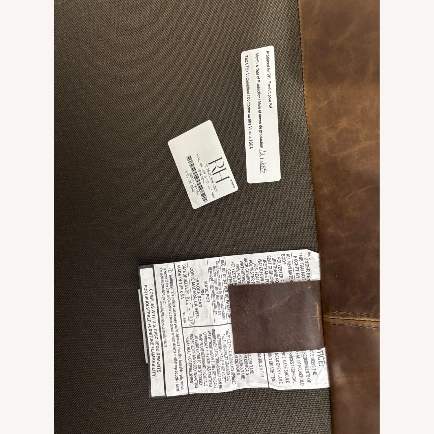 RH Maxwell Leather Right-Arm Chaise - image-22