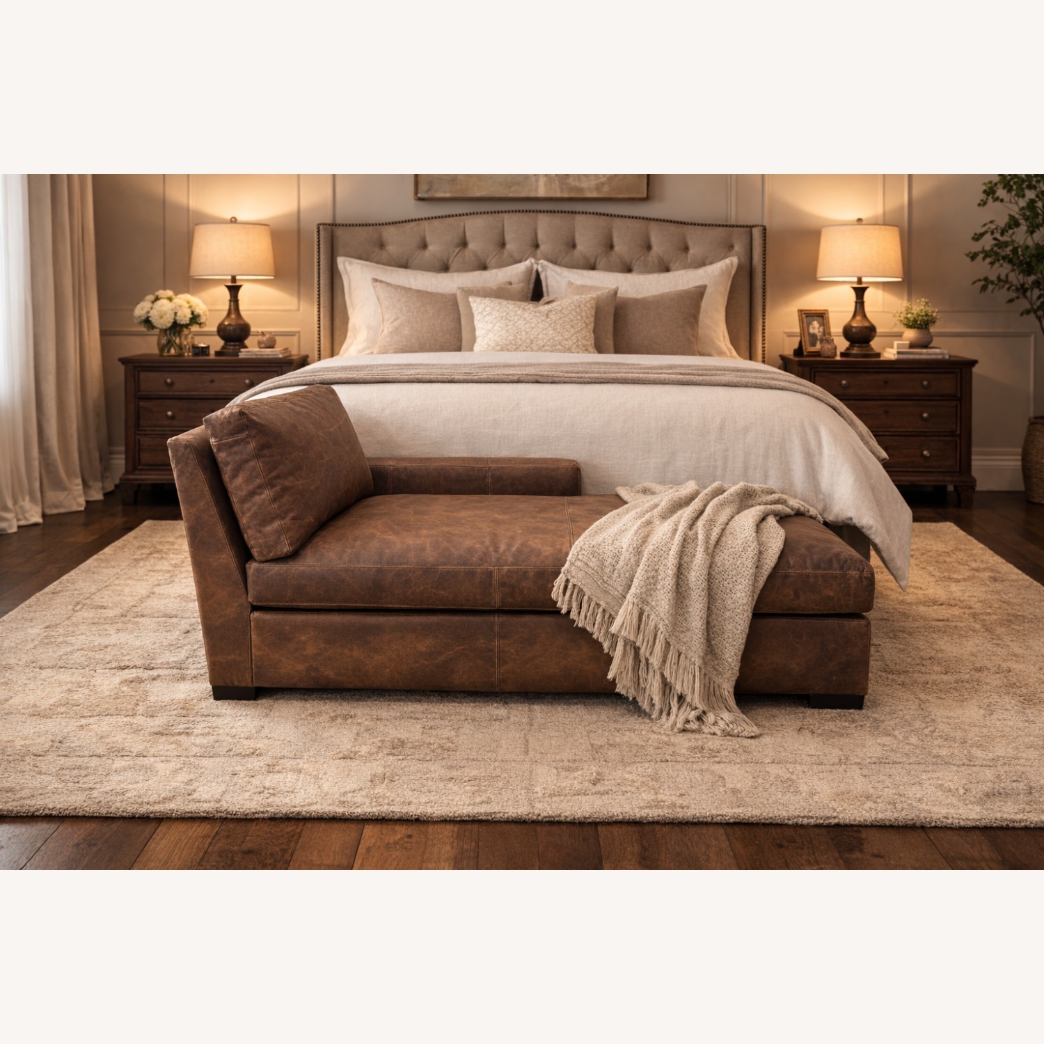 RH Maxwell Leather Right-Arm Chaise - image-14