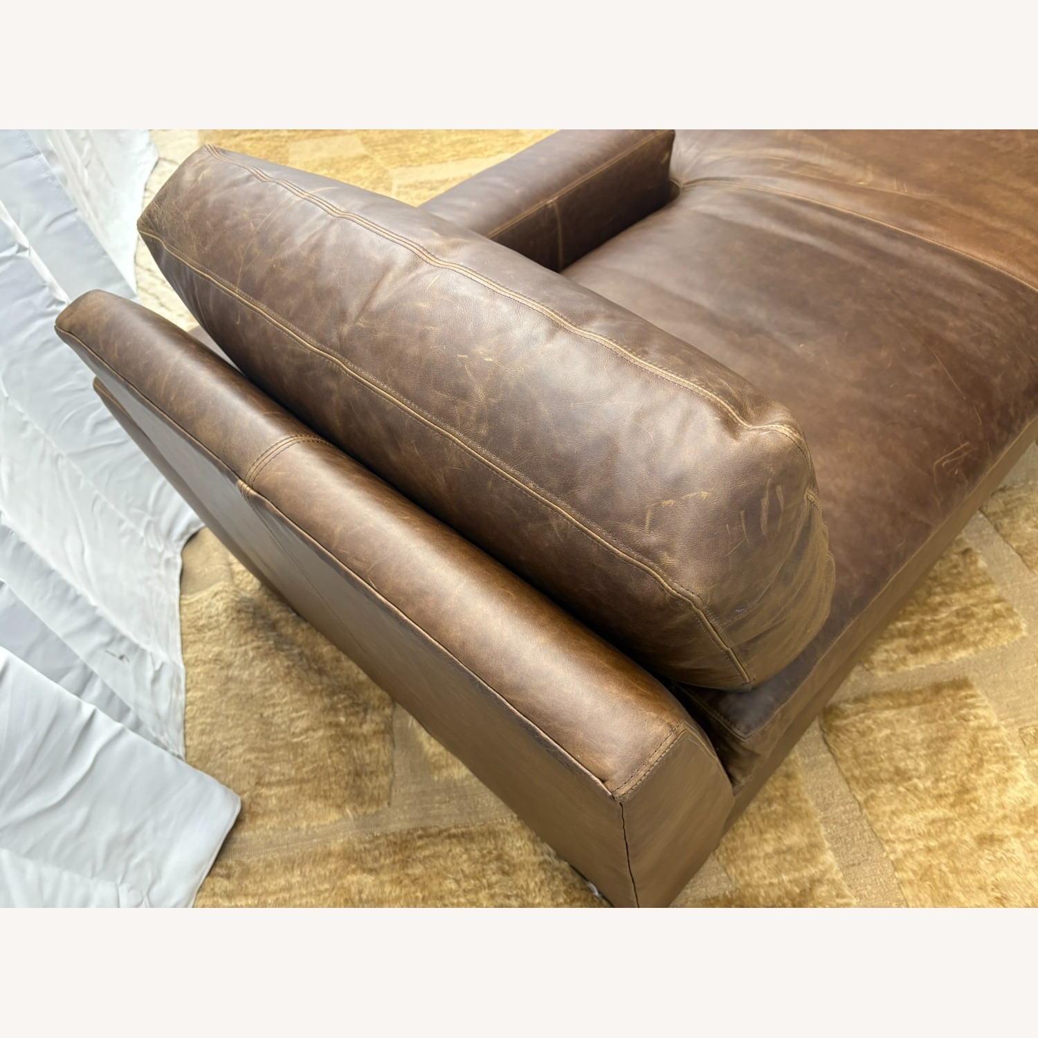 RH Maxwell Leather Right-Arm Chaise - image-3