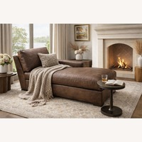 RH Maxwell Leather Right-Arm Chaise