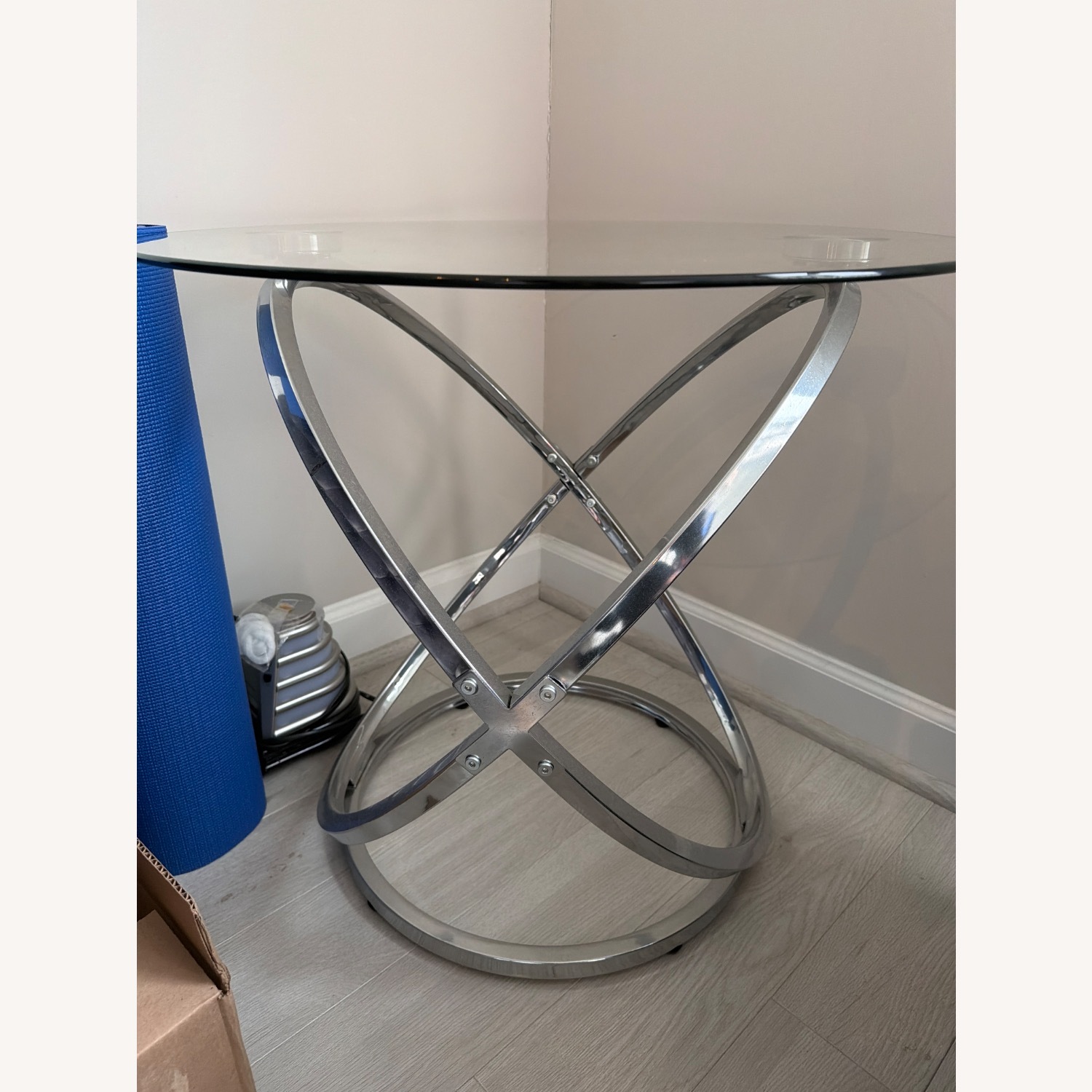 Orren Ellis Glass Top End Table - image-1