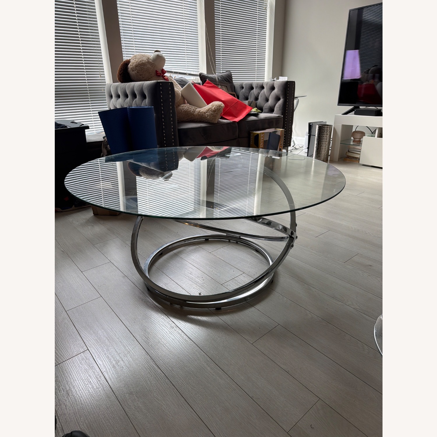 Orren Ellis Glass Top Coffee Table - image-3