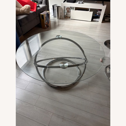 Used Orren Ellis Glass Top Coffee Table for sale on AptDeco
