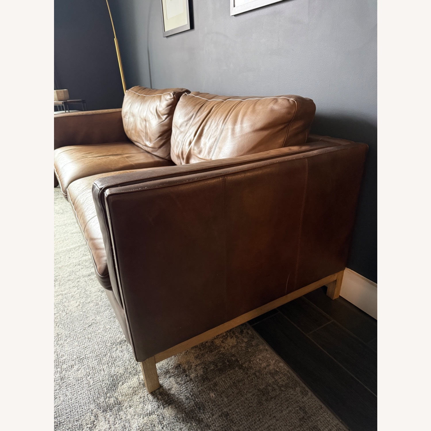 Bronson Dark Brown Leather 3+ Seater Sofa - image-3