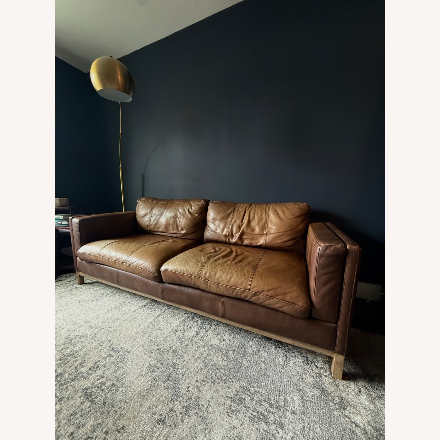Bronson Dark Brown Leather 3+ Seater Sofa - image-2