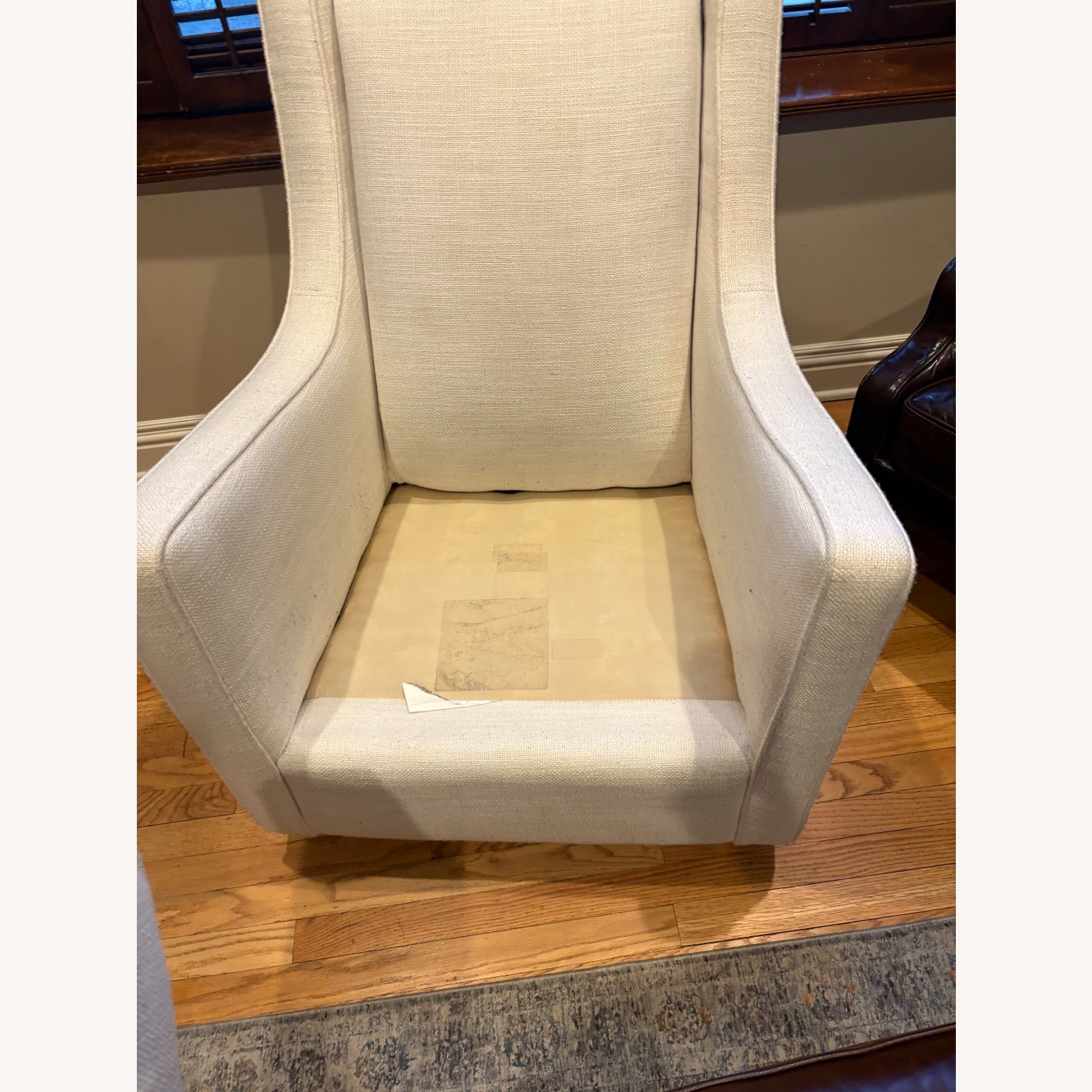 Walter E. Smithe Natural Fabric Accent Chair - image-3