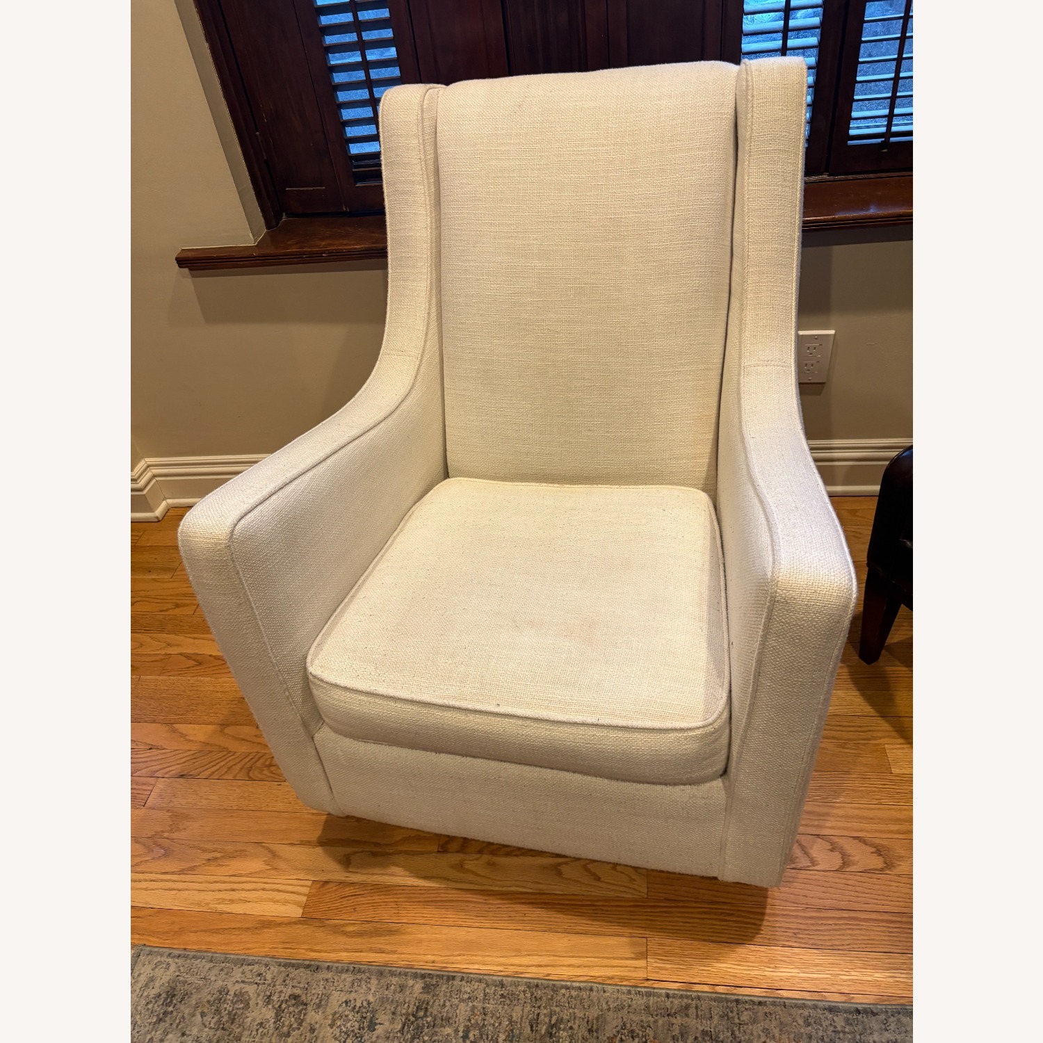 Walter E. Smithe Natural Fabric Accent Chair - image-2