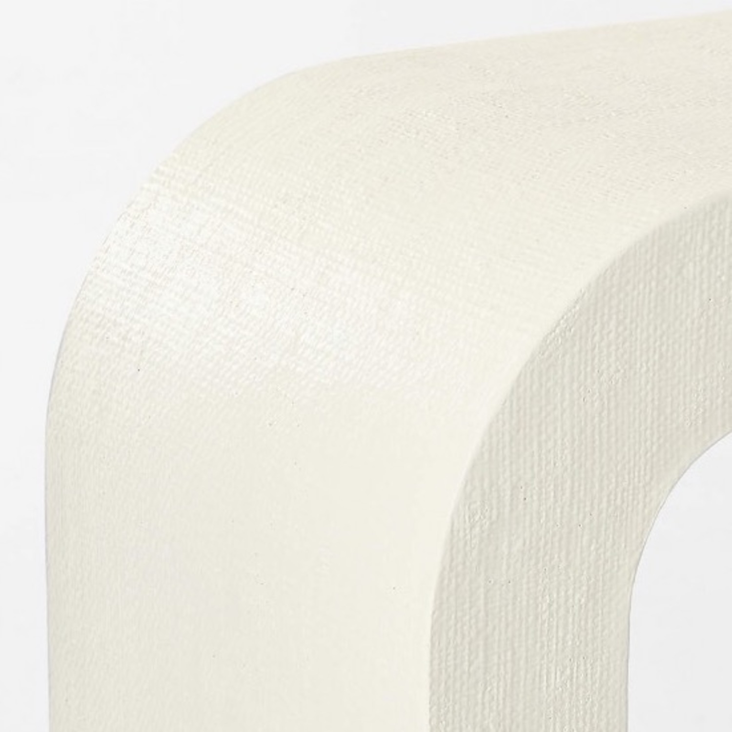 CB2 Crescent 52" Ivory Resin Console Table - image-4